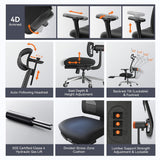 NEWTRAL MagicH-BPro ergonomiška kėdė su kojų atrama
