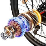 FENGQS Q8 elektrinis dviratis, 750W, 50 km/h, hidrauliniai diskiniai stabdžiai