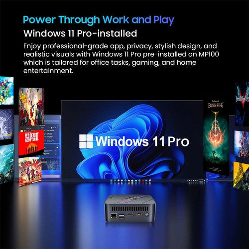 Blackview MP100 Mini PC, AMD Ryzen 7 5700U 8 Cores Max 4.3GHz, 16GB RAM 512GB SSD
