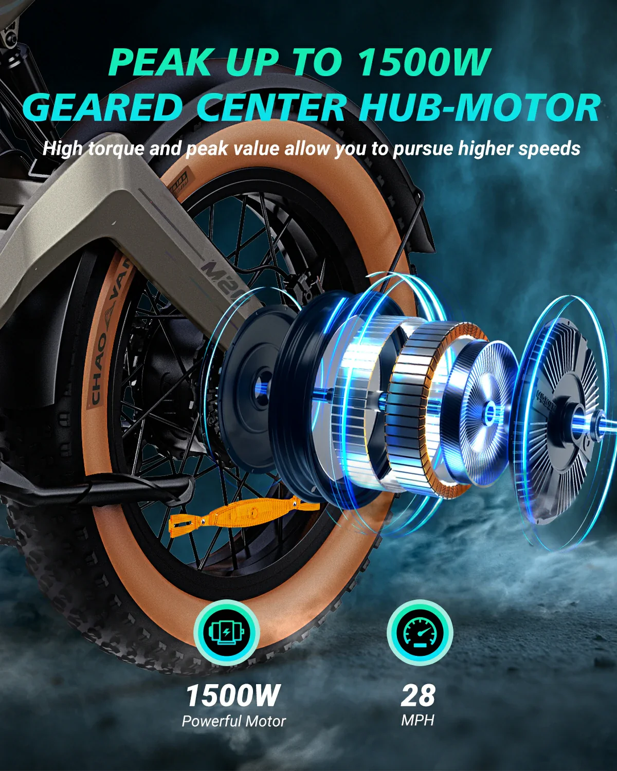 DYU M20 All-Terrain Long-Range Electric Bike