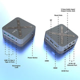 MINIX NEO Z97 Mini PC, Intel N97 4 Cores Max 3.6GHz, 12GB LPDDR5X RAM 512GB SSD
