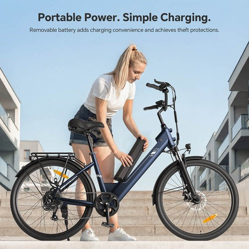 Touroll Roamer 2 ST Step-Thru Elektrinis Dviratis, 250W Variklis, 36V 15.6Ah