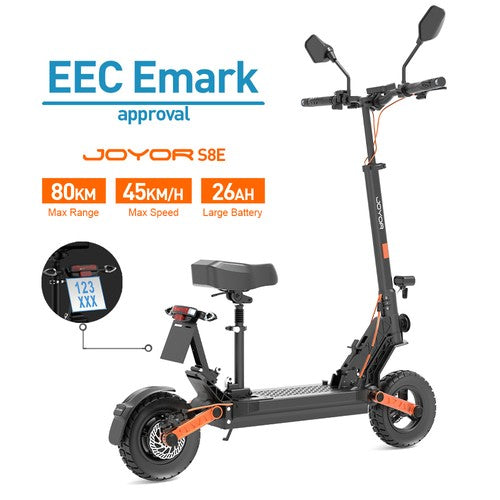 Joyor S8E elektrinis paspirtukas 800W variklis, 48V, 26 Ah