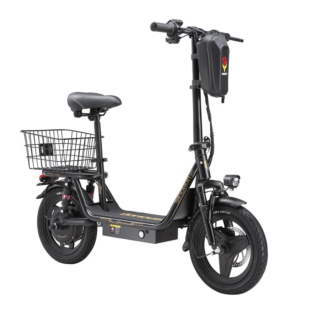 SINOHON K14 E-Scooter 36V 15.6Ah, 500W Powerful Motor, Free basket