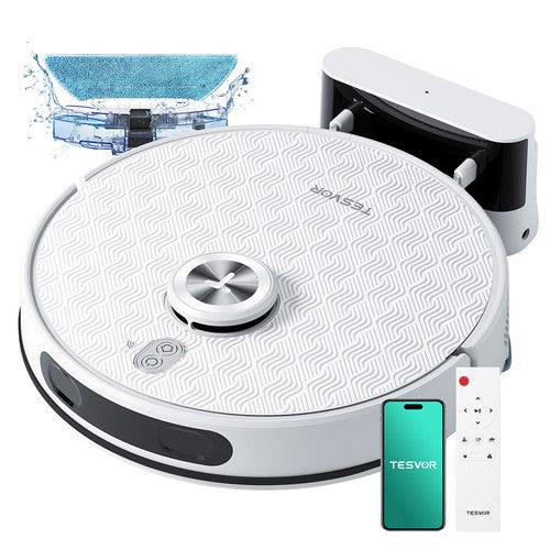 Tesvor S8 Pro 2 in 1 robotas dulkių siurblys su valymo funkcija 6000 Pa