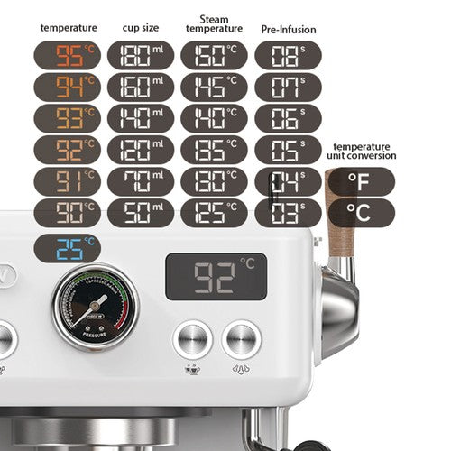 HiBREW H10 PLUS espreso kavos aparatas, 20 barų pusiau automatinis kavos aparatas