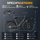 E·Bycco V1 Electric Bike, 250W Motor, 36V 15.6Ah