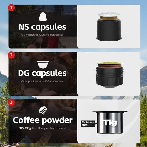 HIBREW H4C nešiojamas espreso kavos aparatas