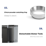 HiBREW H20 All-in-One Coffee Machine with Built-in Grinder, Dual Hot & Cold Extraction